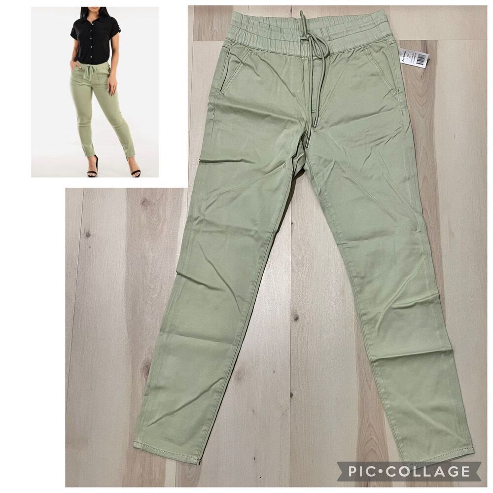 Juicy Couture NWT Size 27 Green Melon Laguna Elastic Drawstring Skinny Pants